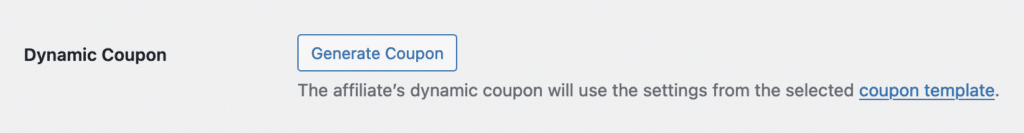 Dynamic Coupon Generate Coupon 