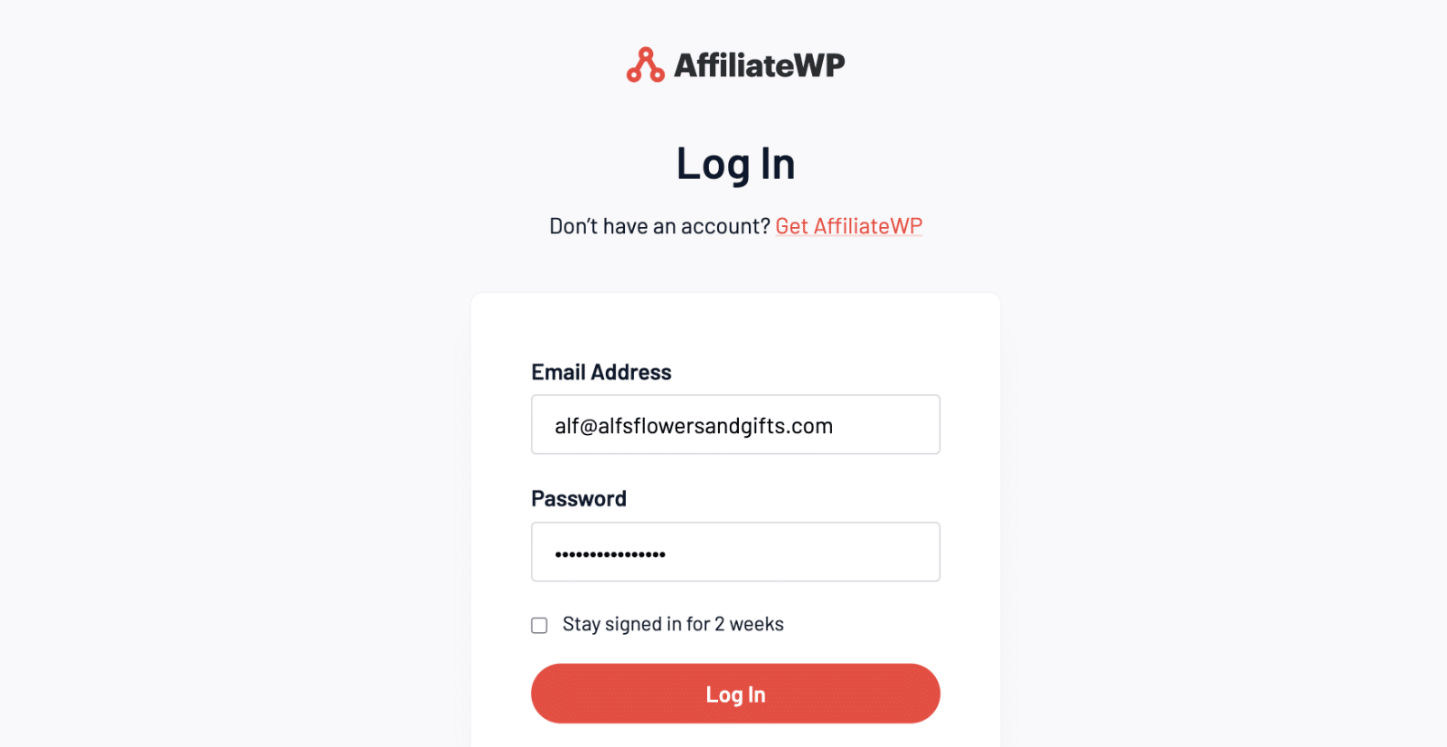 Logging in to your AffiliateWP account