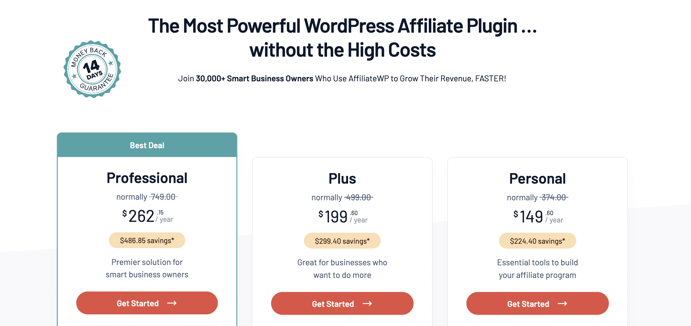 affiliatewp pricing