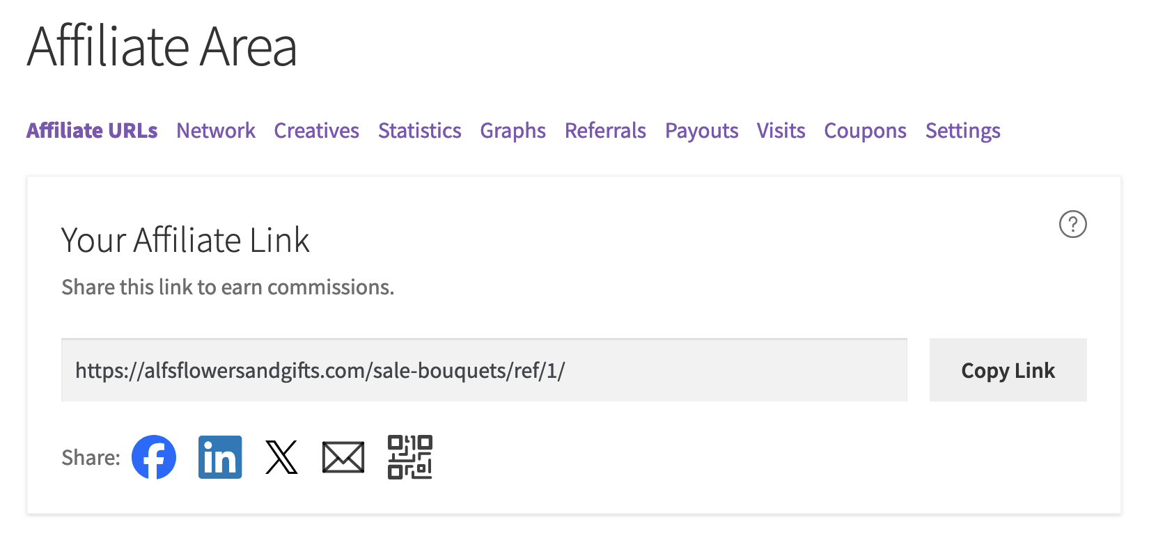 Affiliate Link Sharing - AffiliateWP