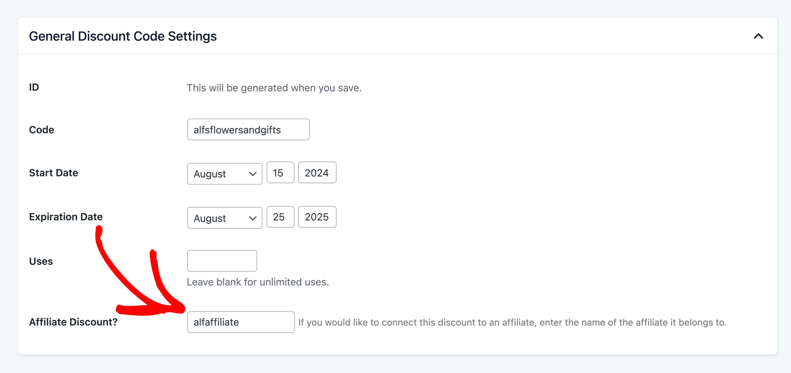 Seguimiento de cupones de afiliados de Paid Memberships Pro