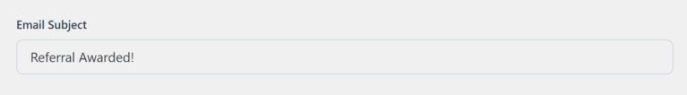 Add Email Subject for New Referral