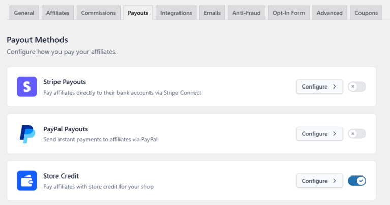 Opciones de Pago Disponibles