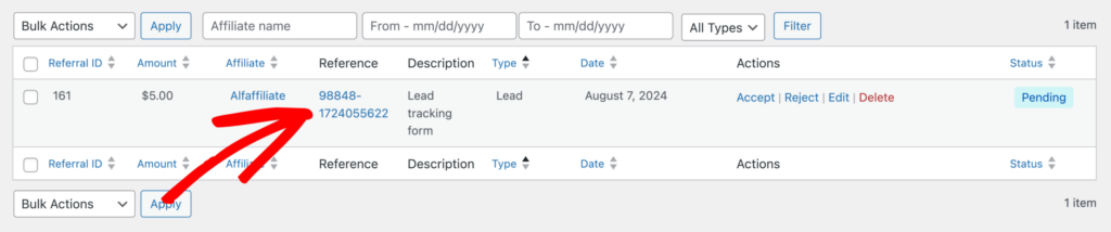 Contact Form 7 Referral entry