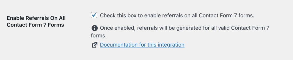 Enable referral on all Contact Form 7 Forms