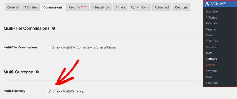 Enable Multi-Currency