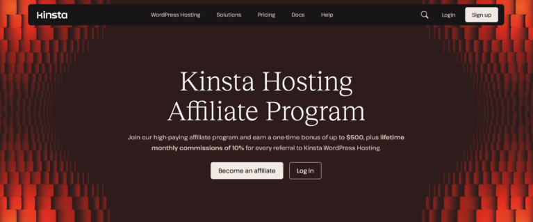 Kinsta affiliate program