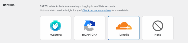 AffiliateWP Spam prevention tools