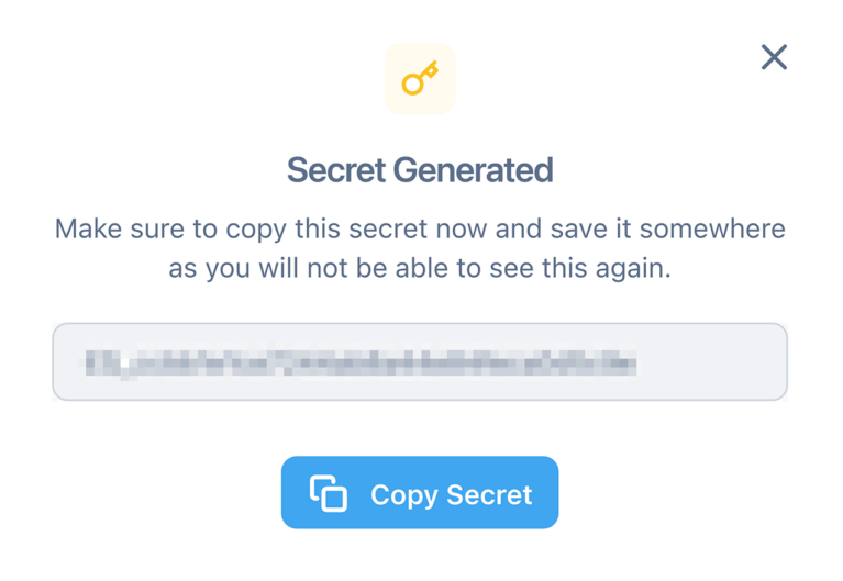Secret generated