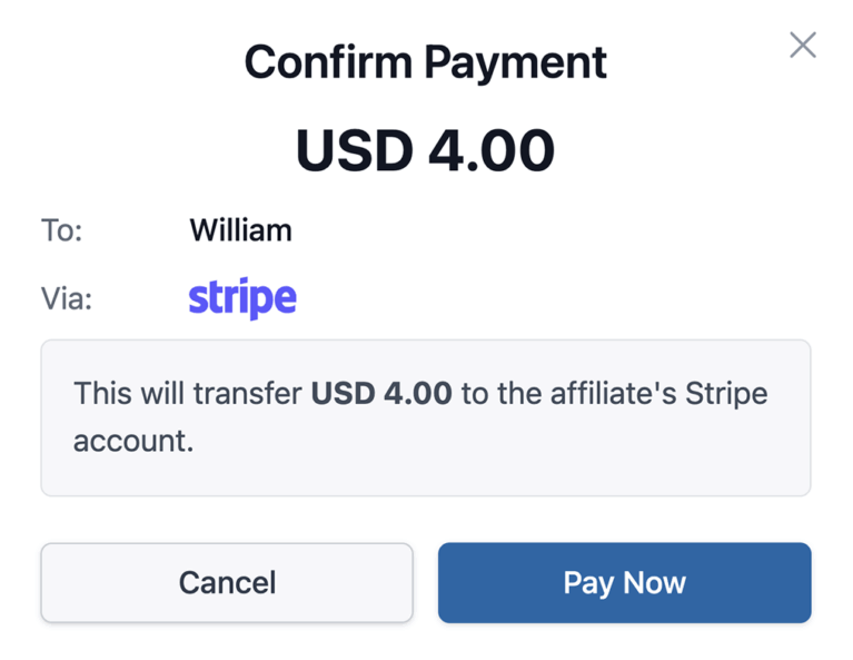 Confirm payment