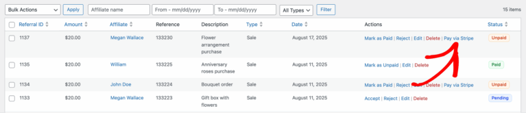 Pay via Stripe