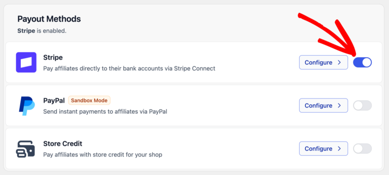 Méthode de paiement Stripe