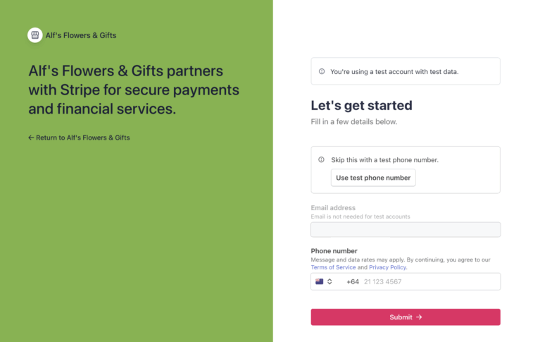 Stripe Onboarding