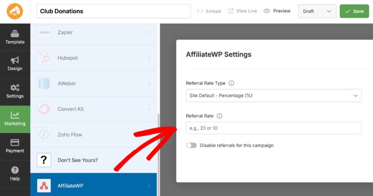 affiliatewp charitable