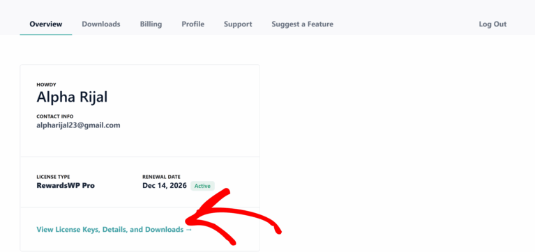 View License Details