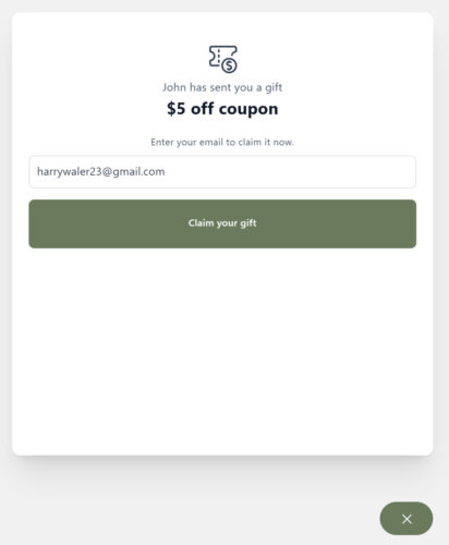 Entrez votre e-mail pour recevoir le code du coupon de récompense
