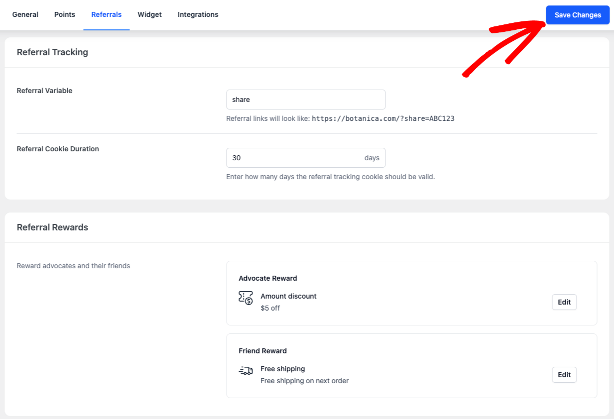 Enregistrer les modifications