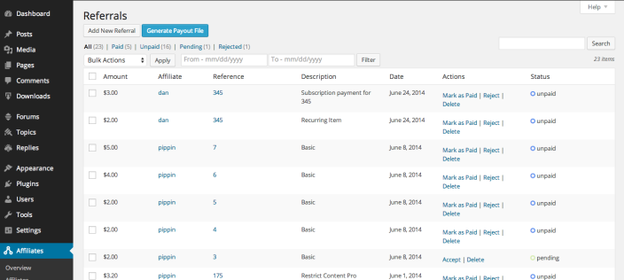 Referrals