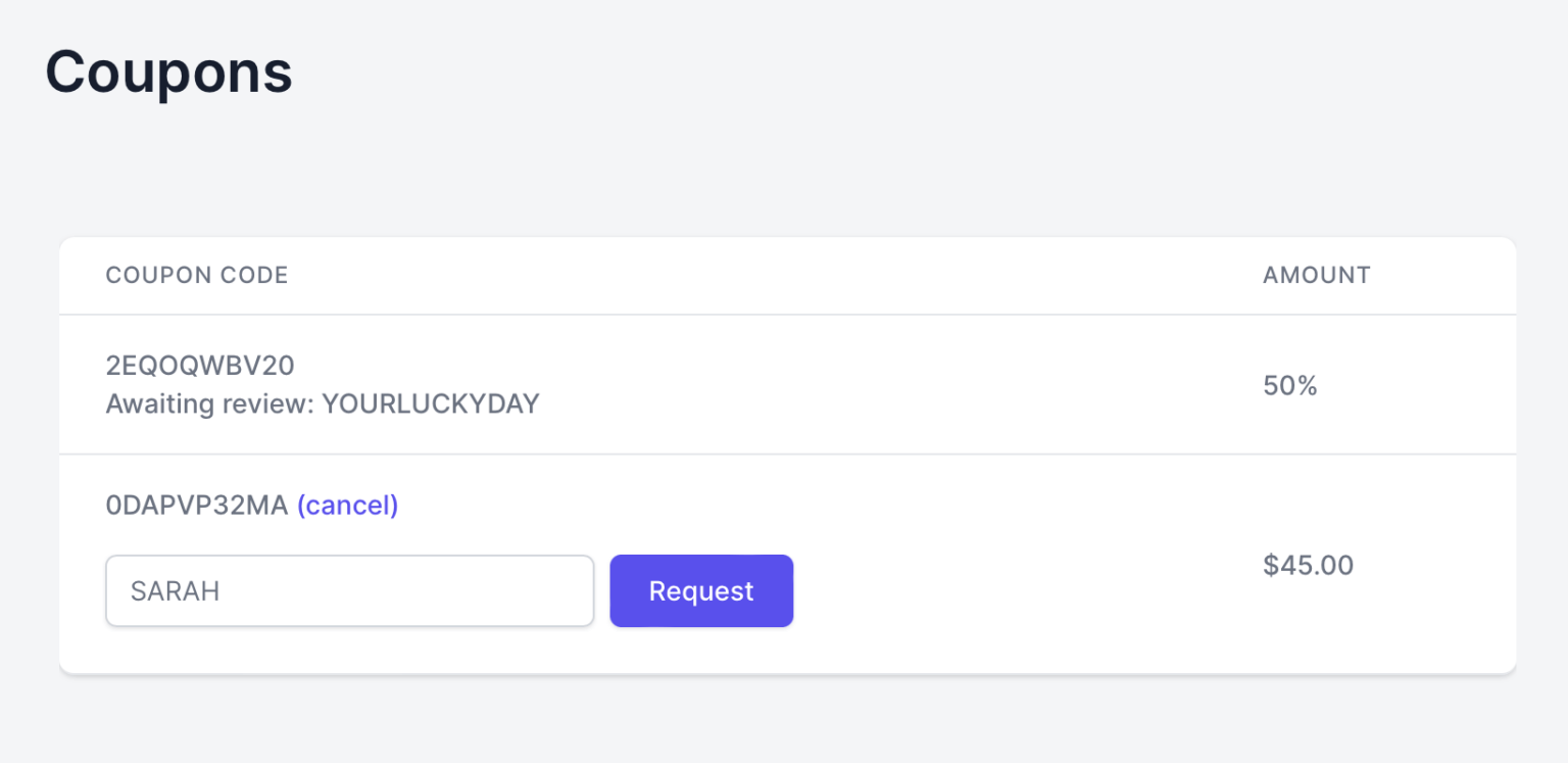 Vanity Coupon Codes AffiliateWP